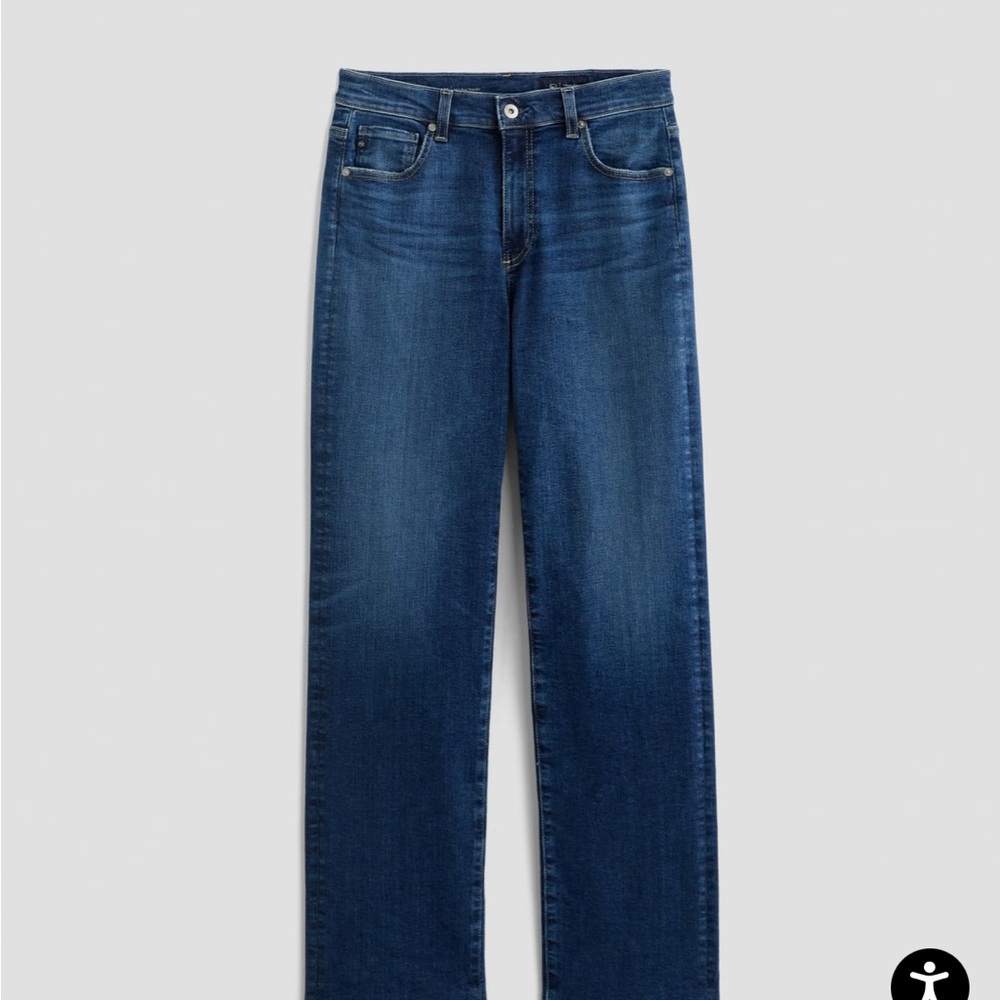 AG Brinley mid-rise straight jeans, NWT, Poetic wash, 27